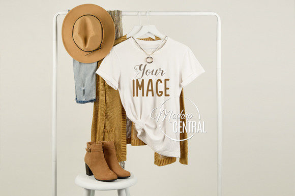 Download Woman's T-Shirt Fashion Mockup on Hanger - Fashion mockup Collection