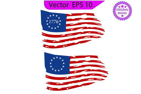 Download Betsy Ross 1776  Distressed US  Flags - Flags Collection