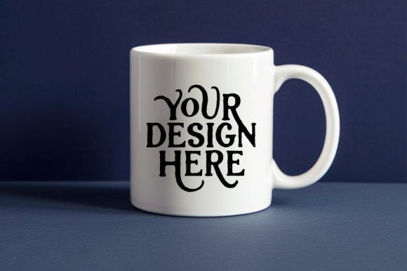 Download Background Navy,white Blank Mug,mockup 5 - Premium Resources