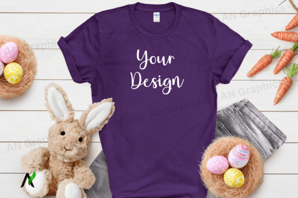 Download Easter Gildan 64000 Unisex Mockup 056 - Premium Resources