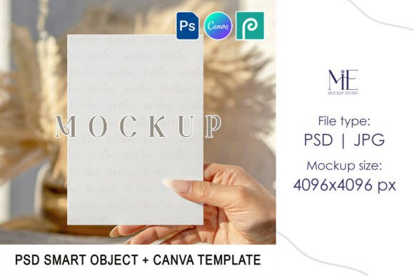 Download 5x7 Invitation Card Mockup PSD Canva - Premium Resources