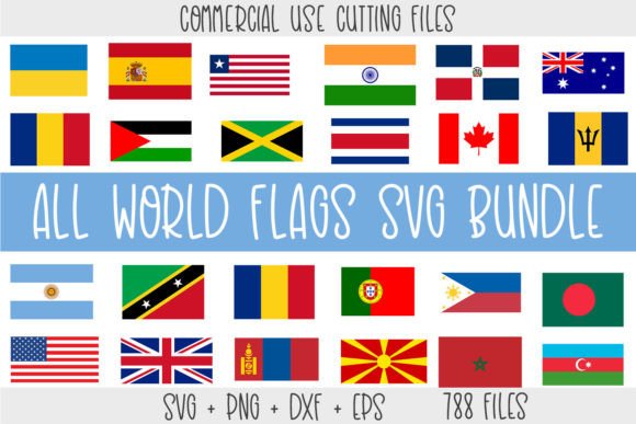 Download World Flags SVG Bundle, Country Flag SVG - Flags Collection